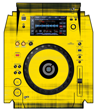 Pioneer DJ XDJ 1000 Skin Blacknyellow